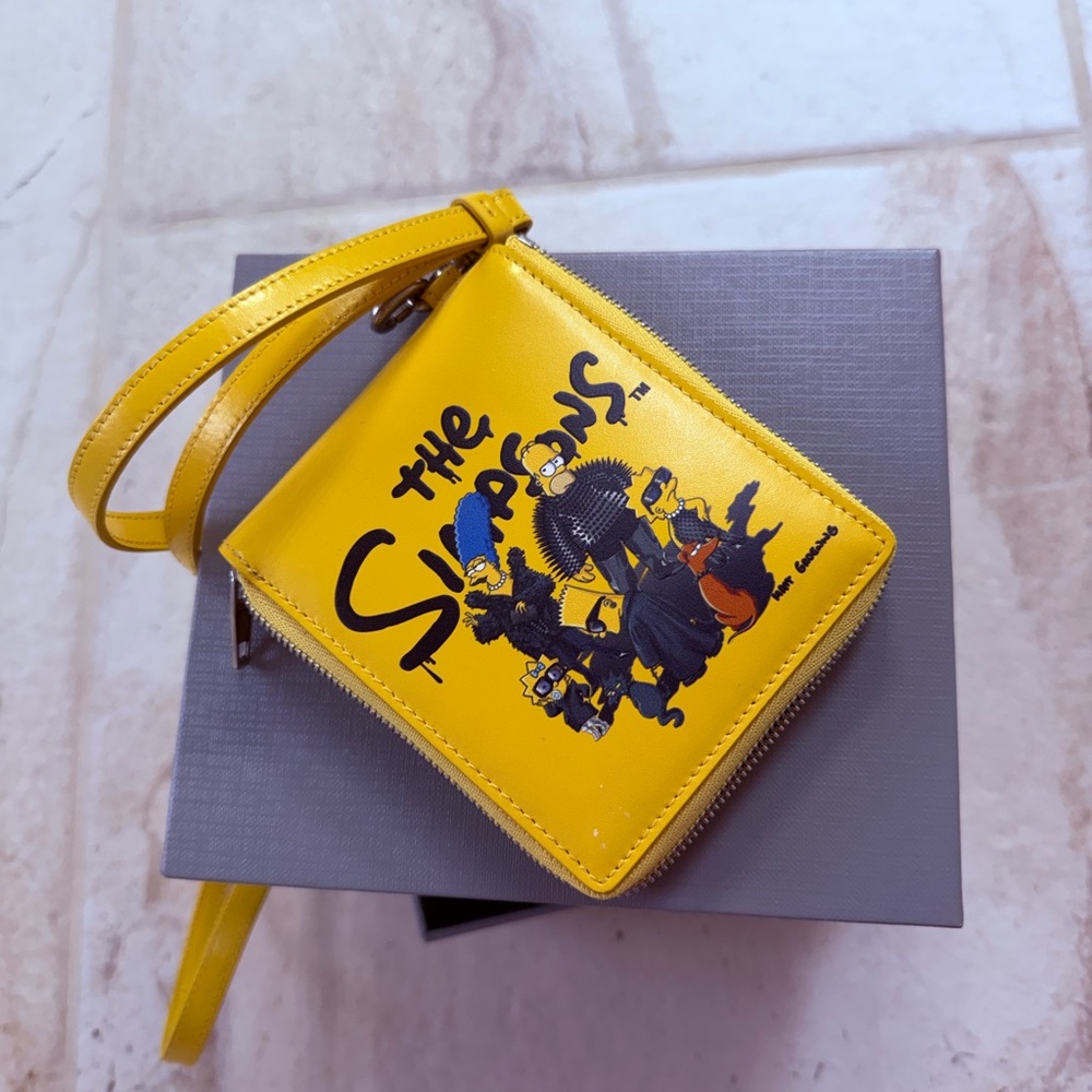 Balenciaga Yellow The Simpsons Wallet